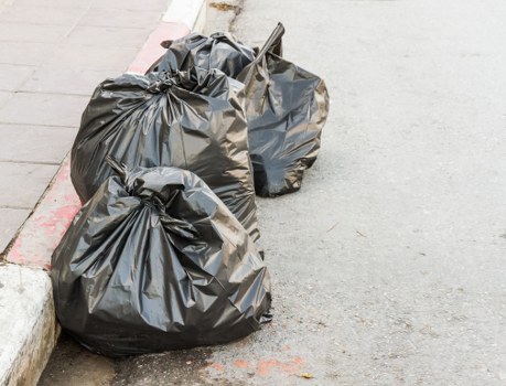 Construction site with waste removal services in Wimbledon