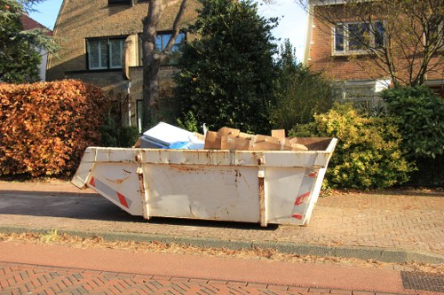 Innovative waste disposal technology on a construction site