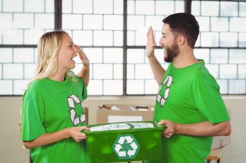 Recycling processes associated with commercial skip hire